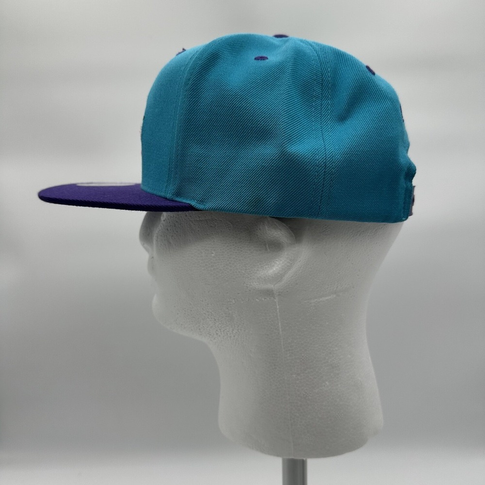 Mitchell & Ness HWC NBA Charlotte Hornets Cap 20977355 Snapback Hat BH780Y OSFM - Picture 8 of 15